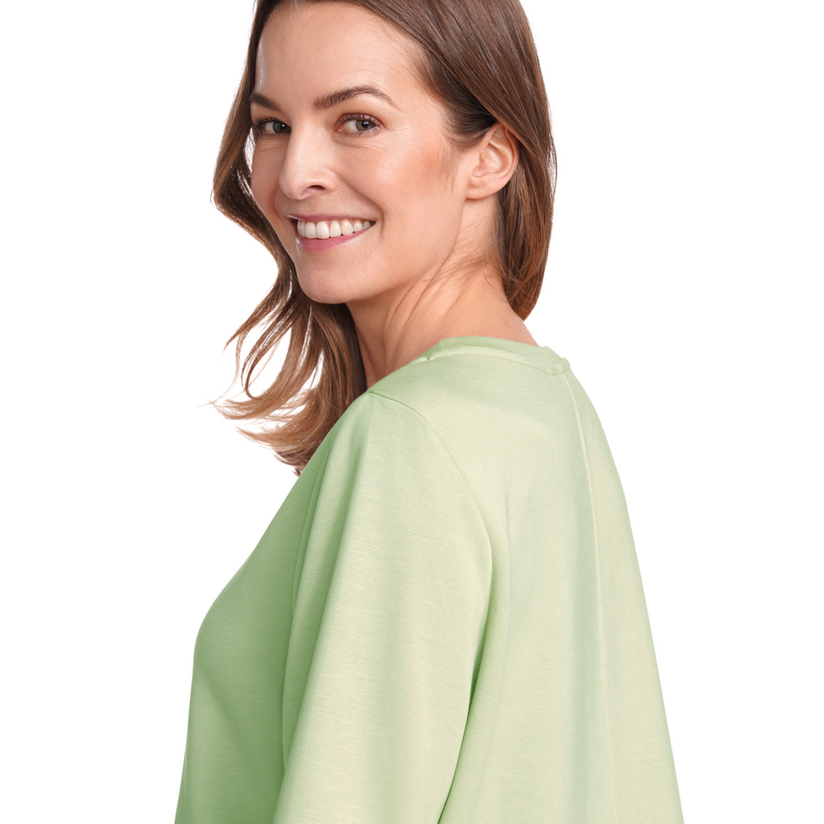 Gina Benotti Damen Sweatshirt mit Modal hellgrün