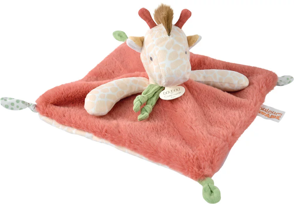 PELUCHE DOUDOU GIRAFE - COULEUR SAVANE - 25 CM