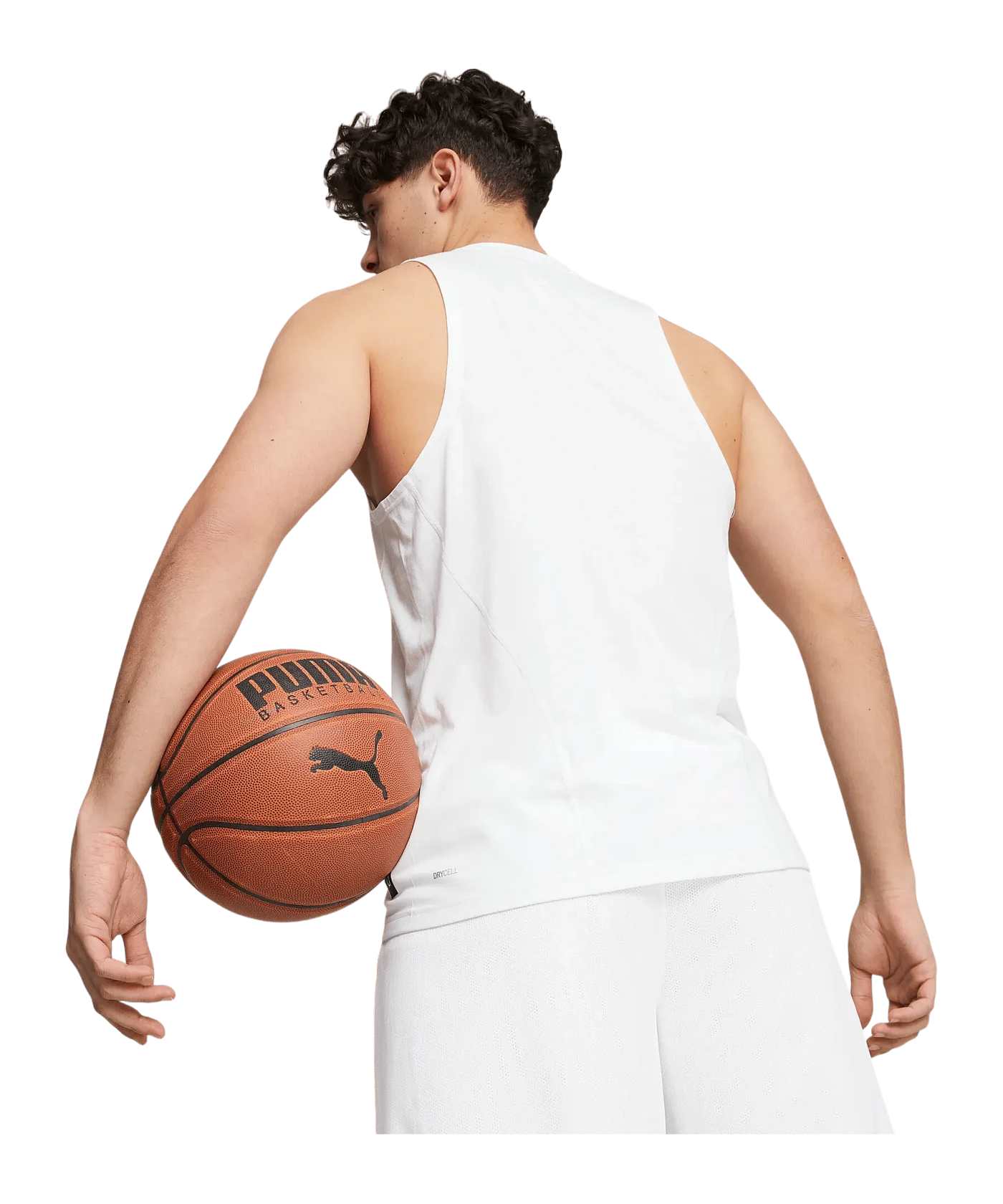 PUMA Hoops Team Drycell Tanktop Weiss F02