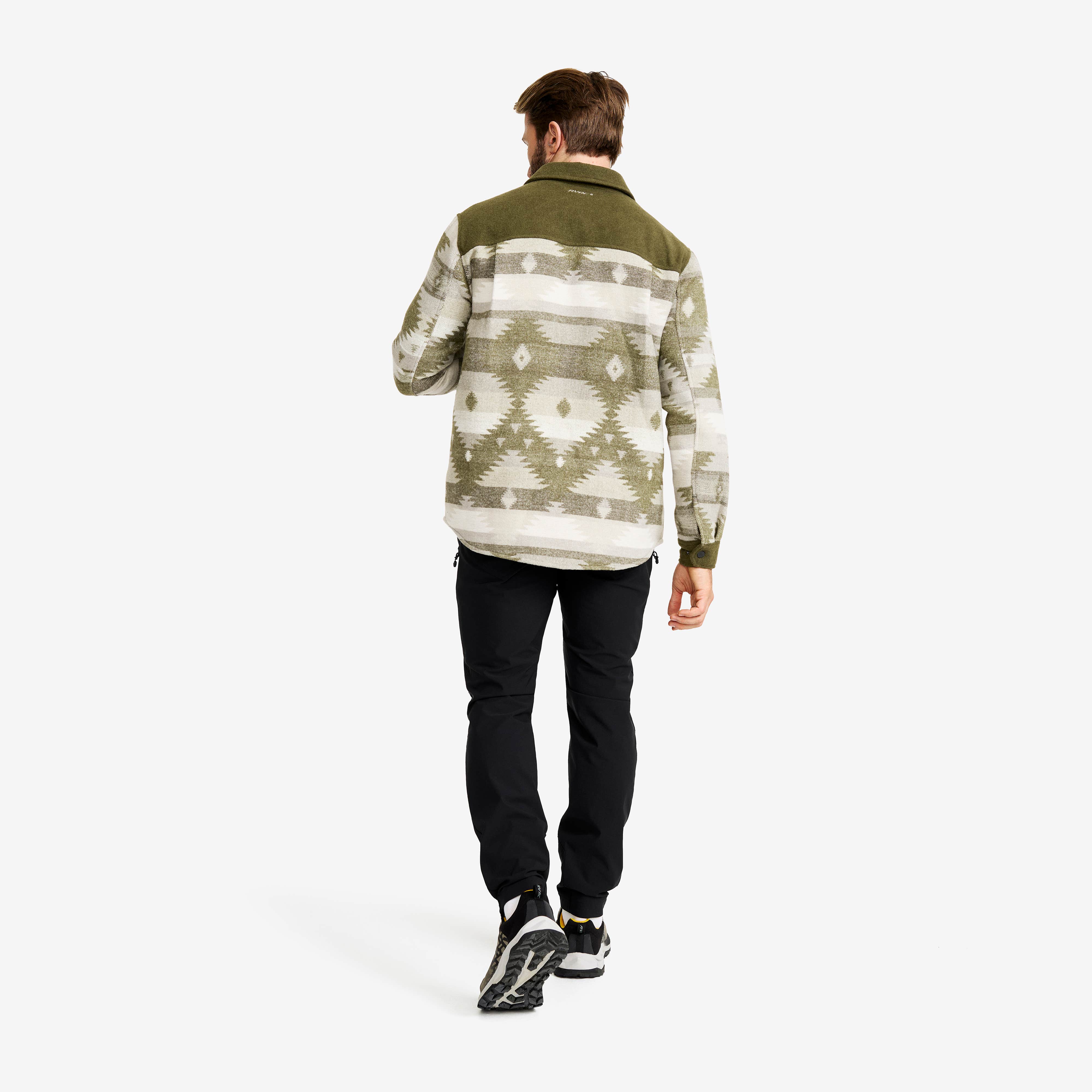 Highland Warm Overshirt Herre Grape Leaf/Oatmeal