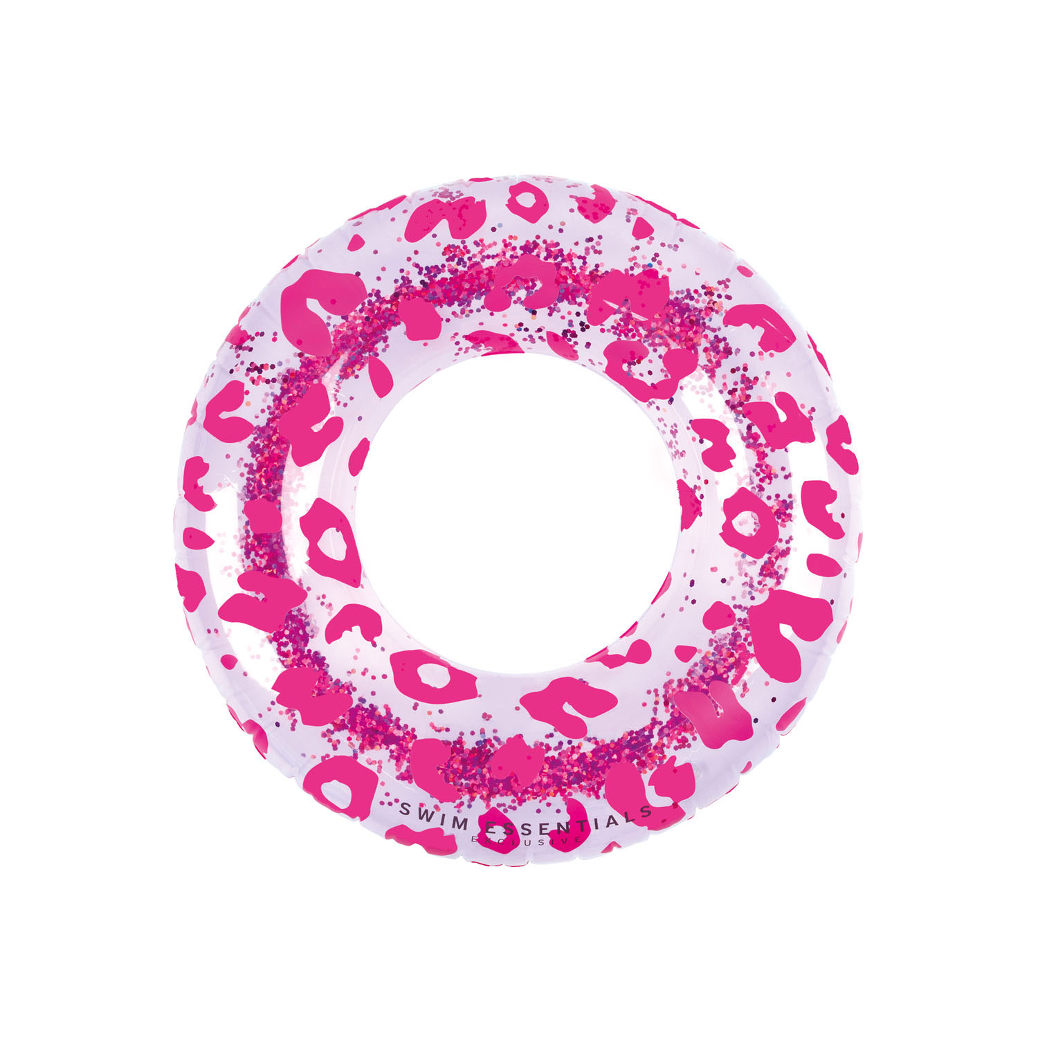 Swim Essentials Zwemring Panterprint Neon, 90cm
