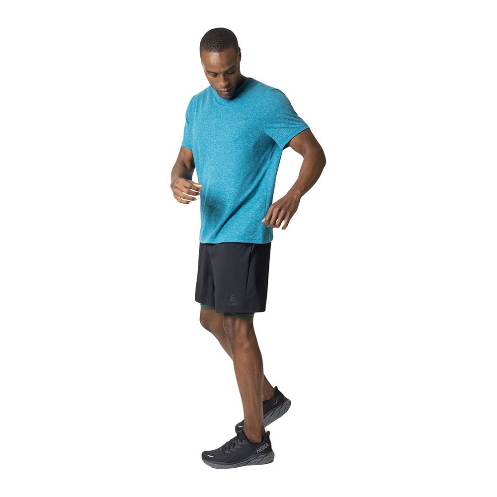 Odlo ACTIVE 365 LINENCOOL - Maillot Homme saxony blue melange