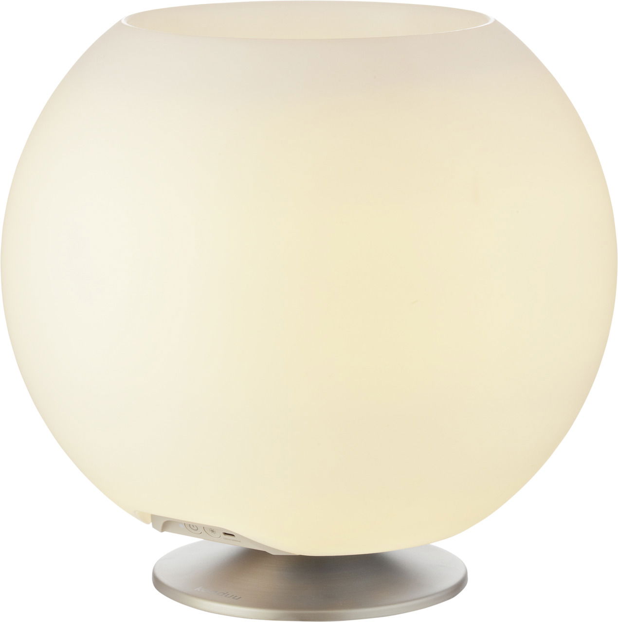 kooduu LED-Getränkekühler Brushed Silver SPHERE