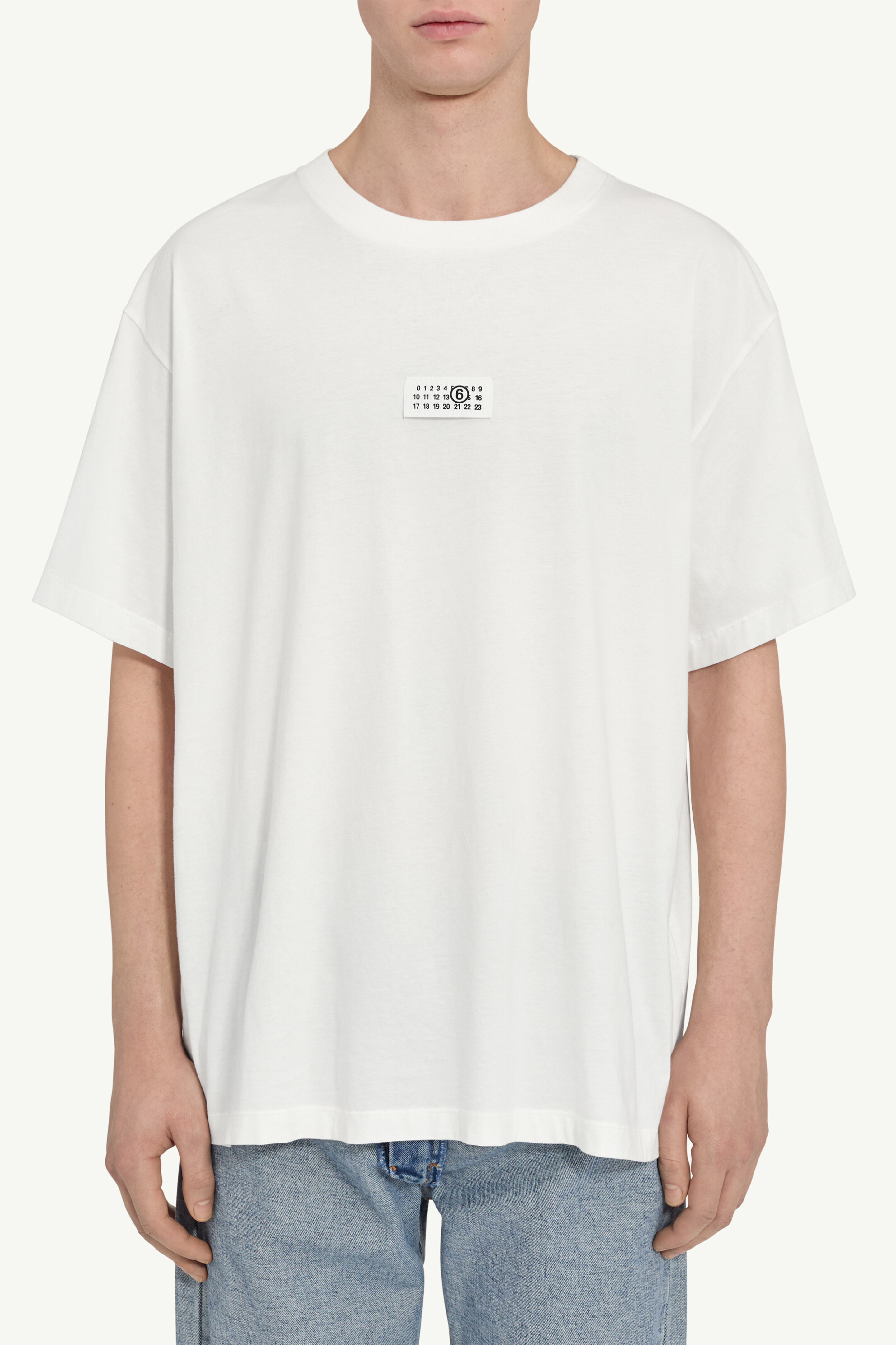 T-shirt en jersey de coton pour homme | MM6 Blanc