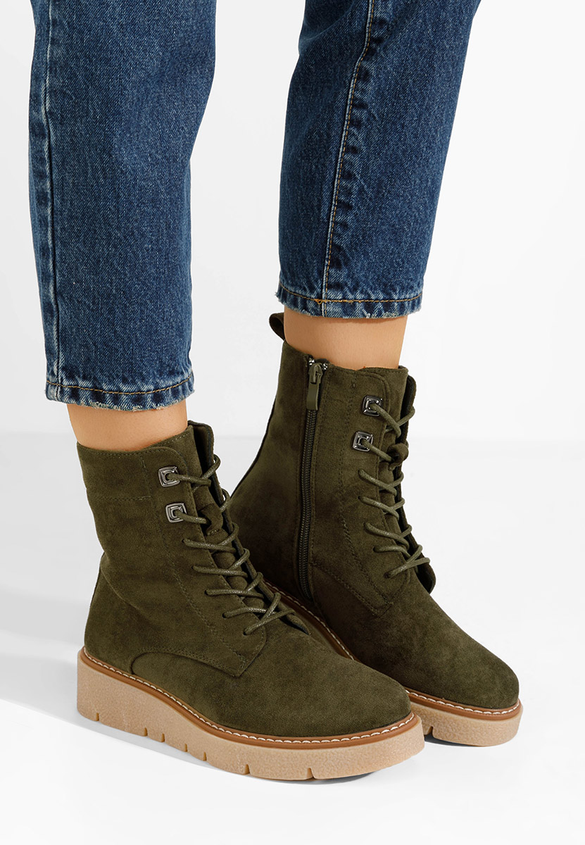Bottines femme vert Terrianna