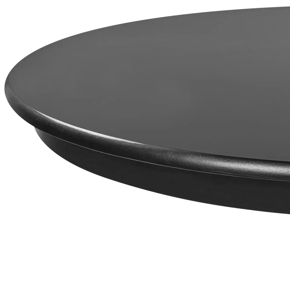 AKRON - Uitschuifbare eettafel - Zwart - 106/150 x 106 cm - MDF