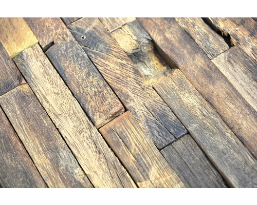 Houten mozaïek Bowd 21 composiet Boot 30x30 cm Oud Hout