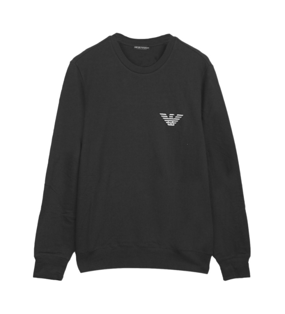 Conjunto de pijama preto Emporio Armani