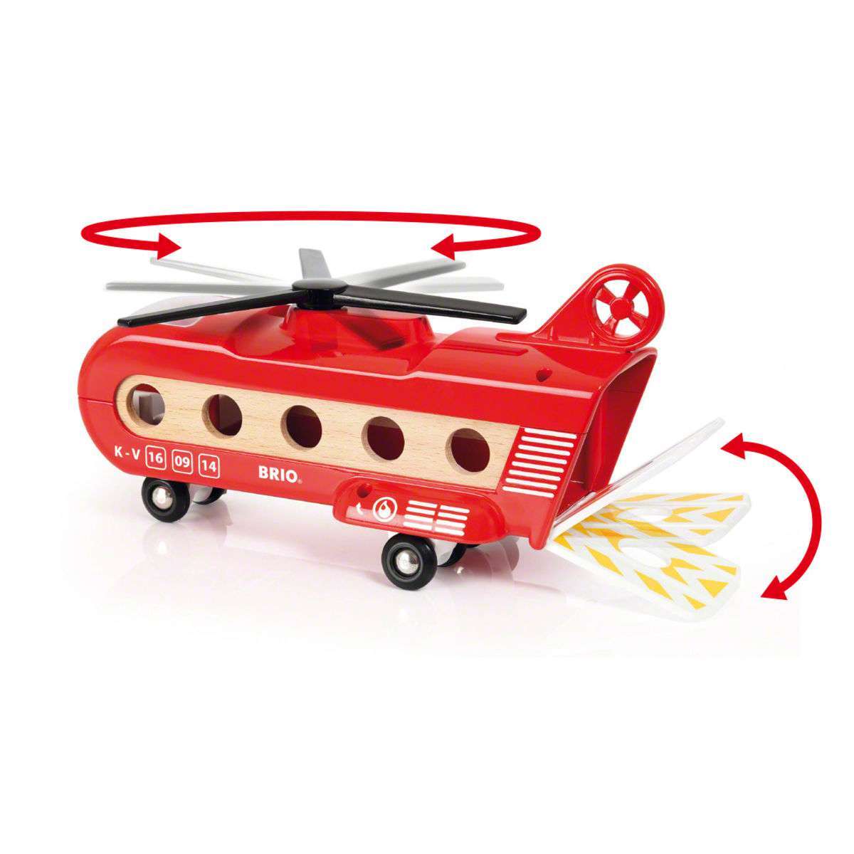 BRIO Spiel Eisenbahn-Transporthubschrauber