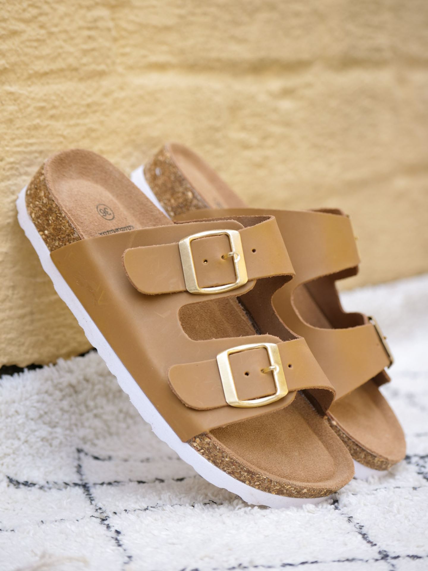 Baste Cork Sandal Leather