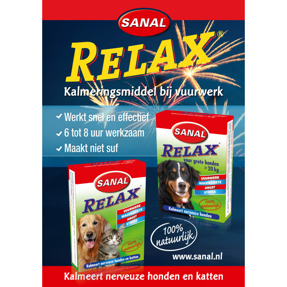 Sanal Relax Kalmeringstablet Hond & Kat