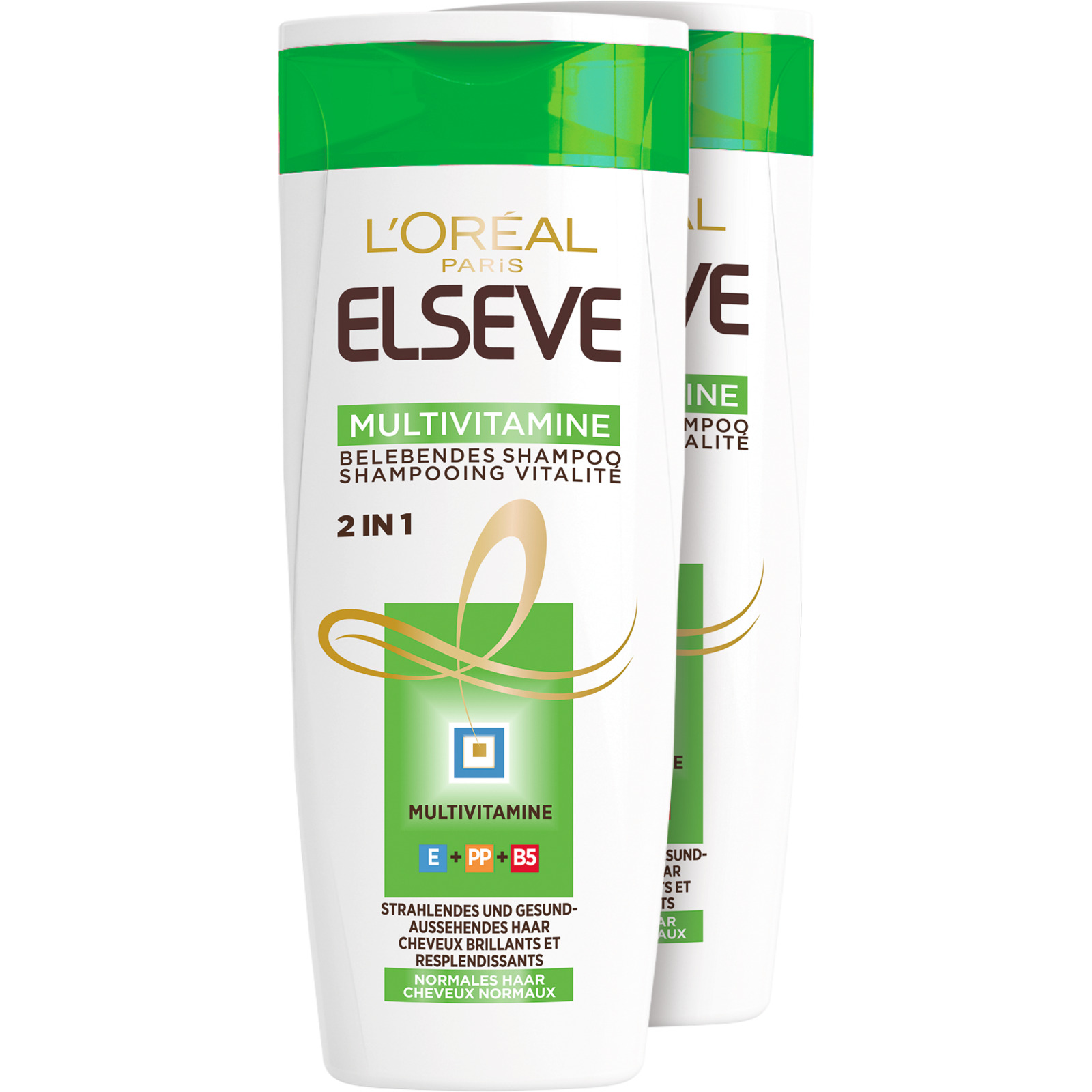 L'Oréal Elsève Shampoo Multivitamine 2in1 2 x 250 ml