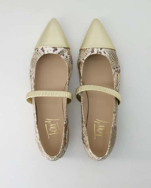 Terry B028 Ballerinas in Gold