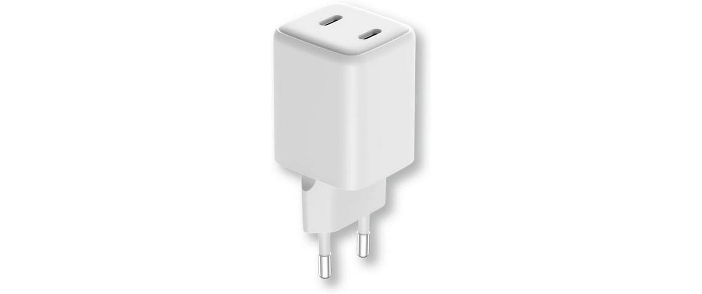USB-Wandladegerät Dual Port GaN Power Adapter 3.0 35W, USB-CFür alle iPhone, iPad, AirPods, Powerbanks, etc.