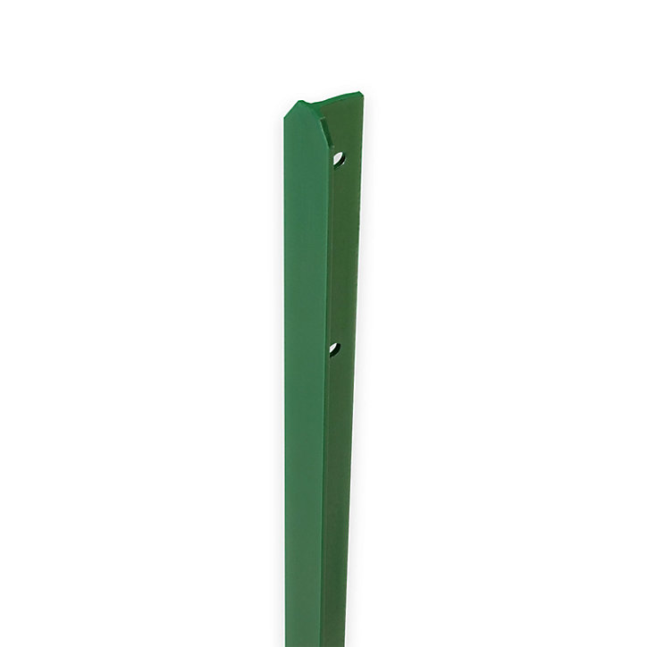 Poteau Grillage - Profilé en T - Coloris vert - l.30 mm x P.30 mm x H.1,75 m