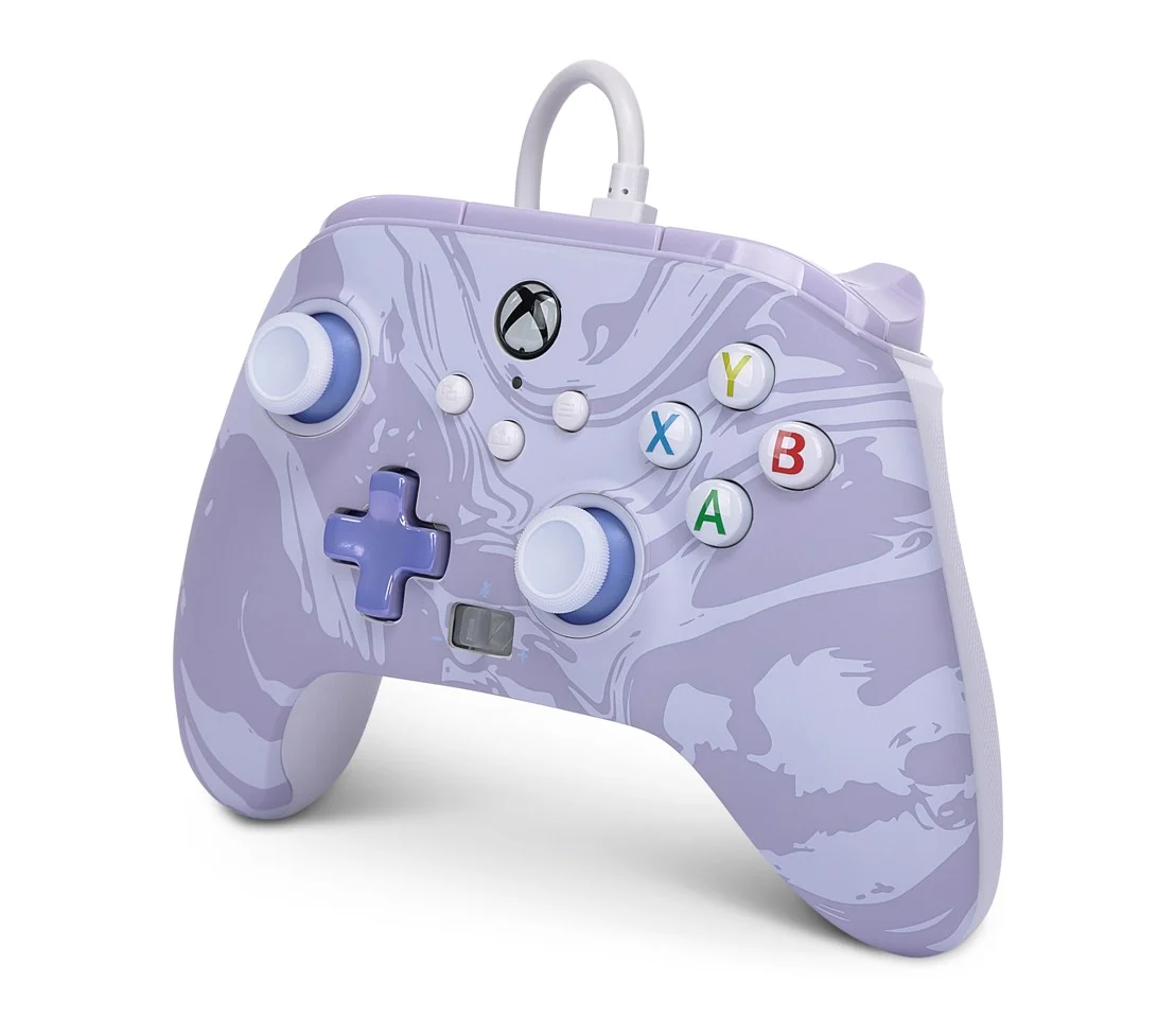PowerA Enhanced Wired Controller - Xbox Series X/S - Lavender Swirl