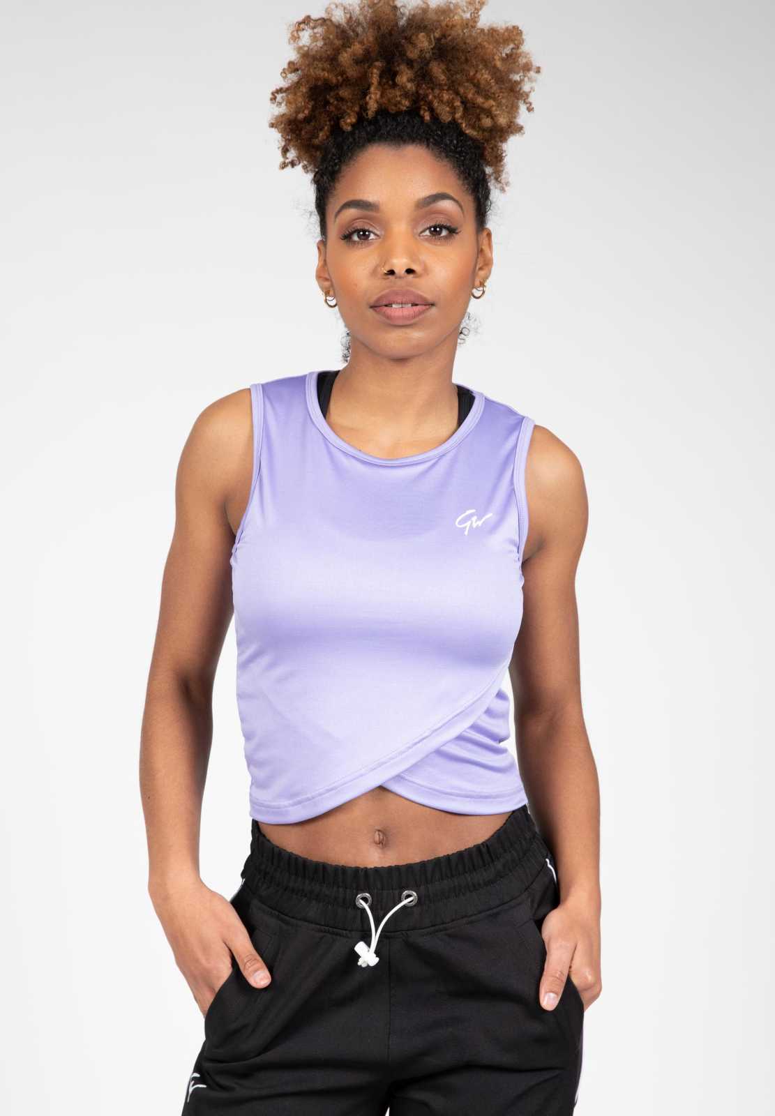 Top cropped torcido Estelle da Gorilla Wear, lilás