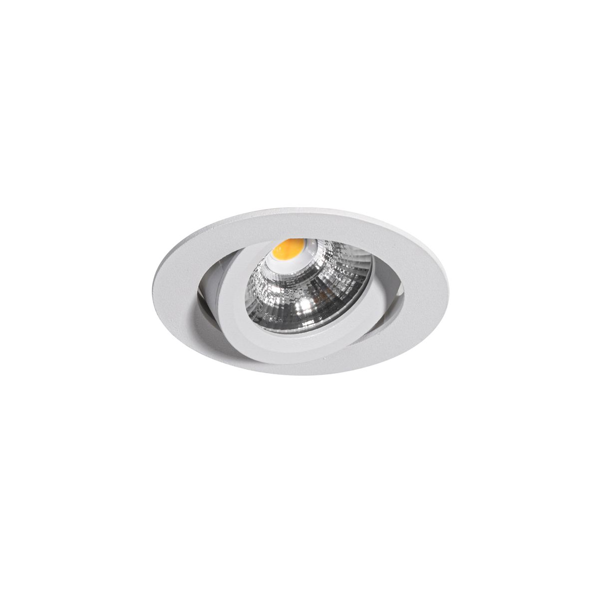 Inbouwspot wit kantelbaar 8,2cm incl. LED dim to warm IP54 ultra slim - Pupil