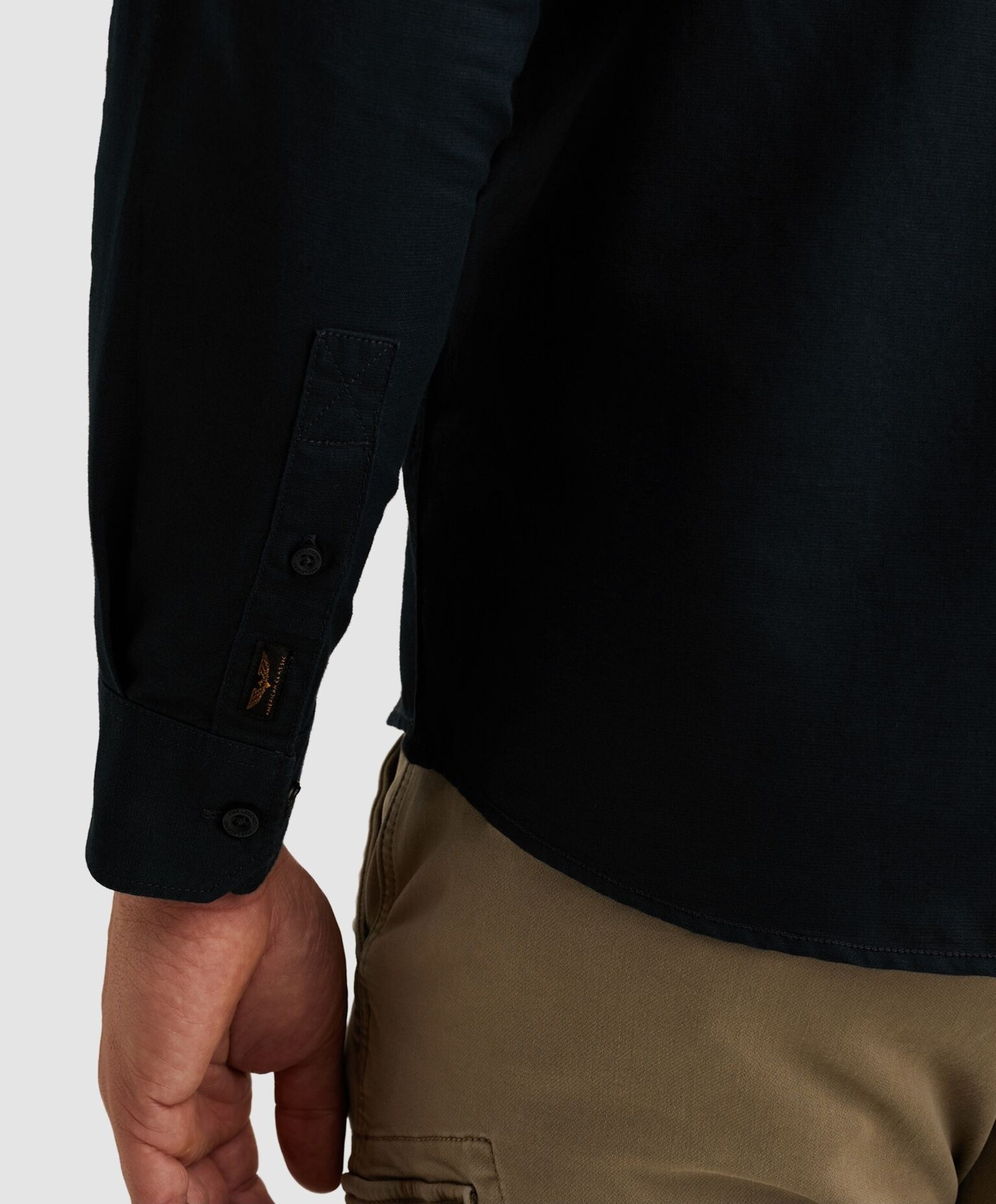 PME Legend Heren overhemd lange mouw blauw