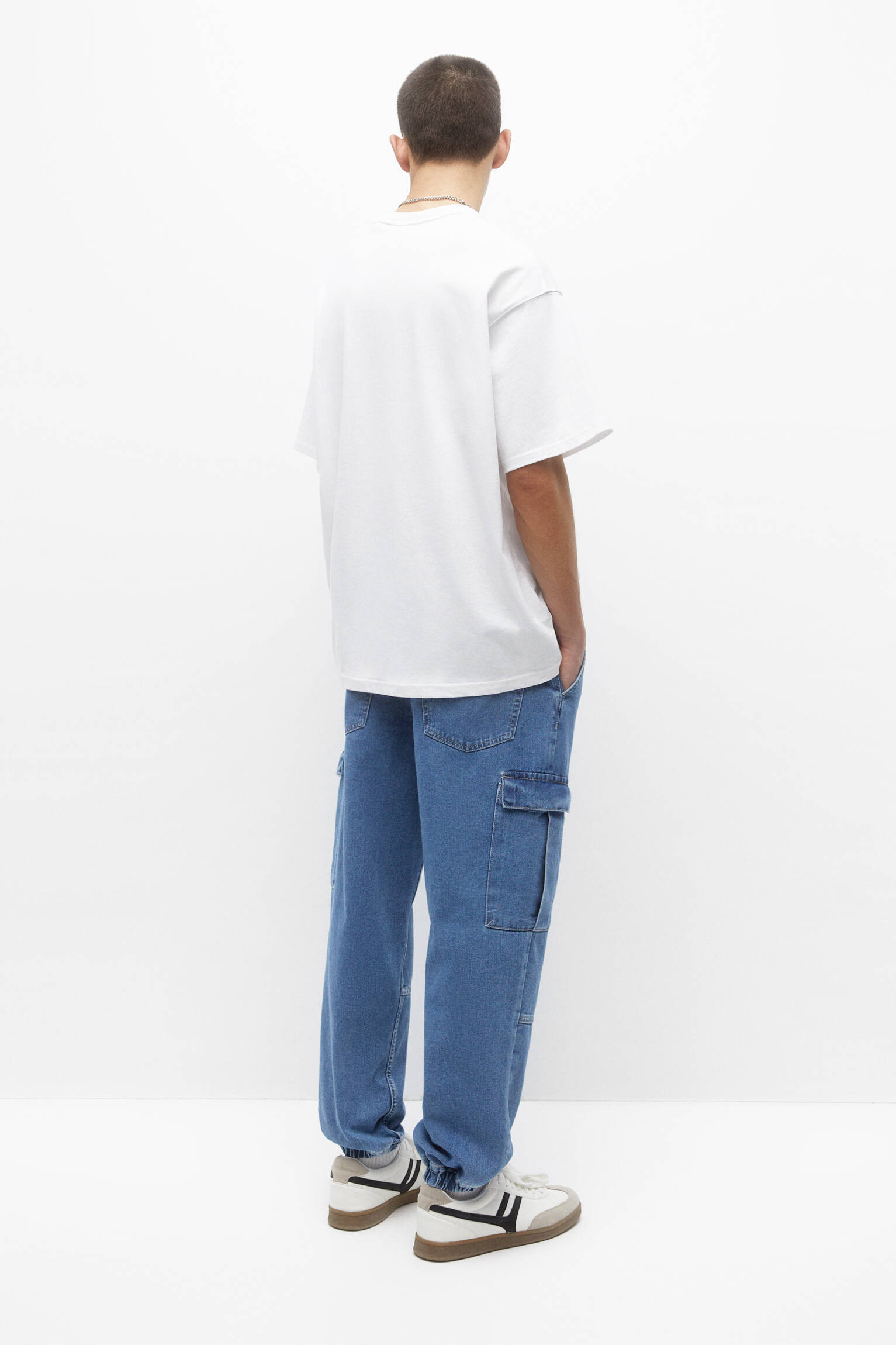 CALÇA CARGO BÁSICA - AZUL ESCURO