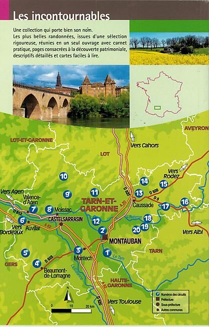CHAMINA - TARN ET GARONNE 20 BALADES
