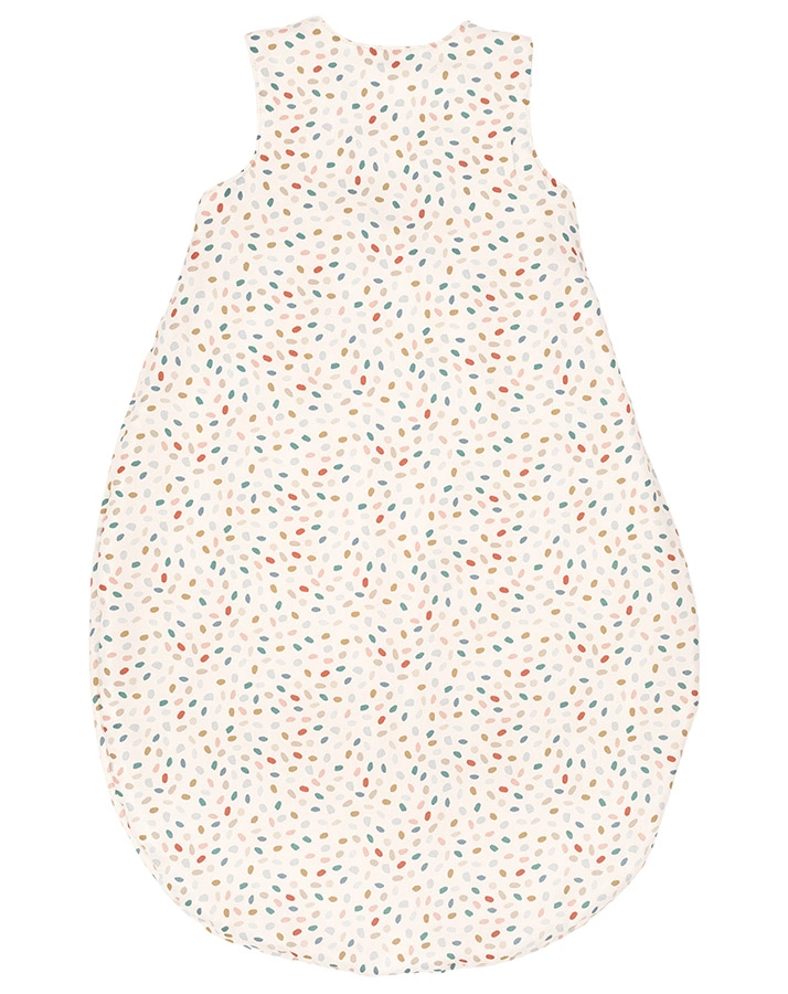 Frottierschlafsack MULTI DOTS in weiß