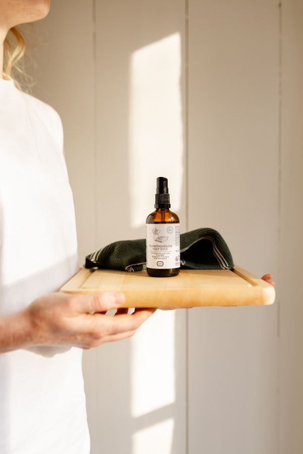 Onderhoudsolie voor hout, biologisch, pompflesje, 100 ml