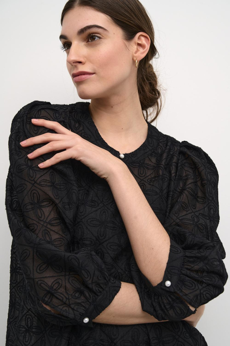 Culture zwarte dames blouse