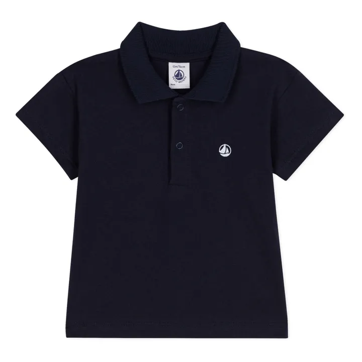 Petit Bateau Polo Marisol Logo | Bleu marine