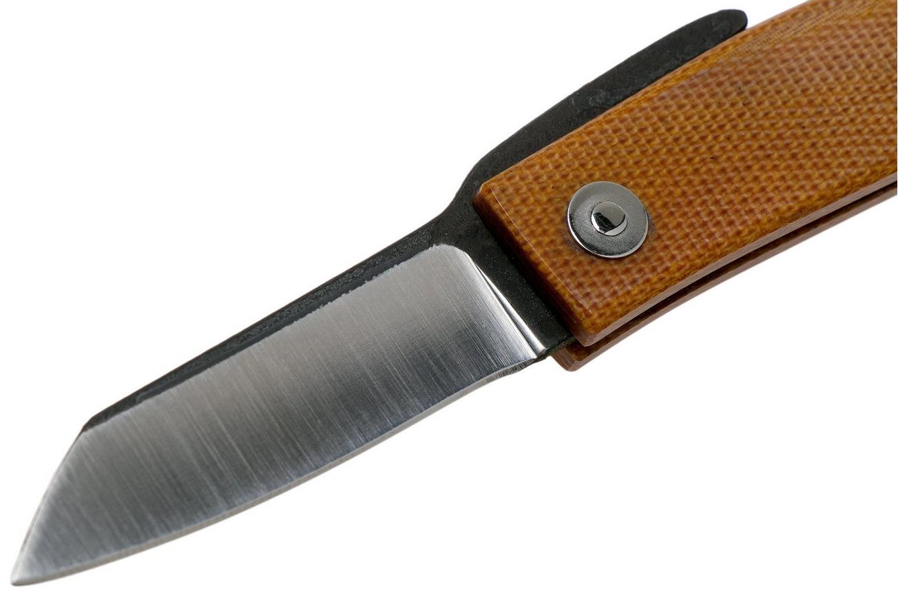 Ohta FK5 Higonokami-zakmes, Natural Canvas Micarta
