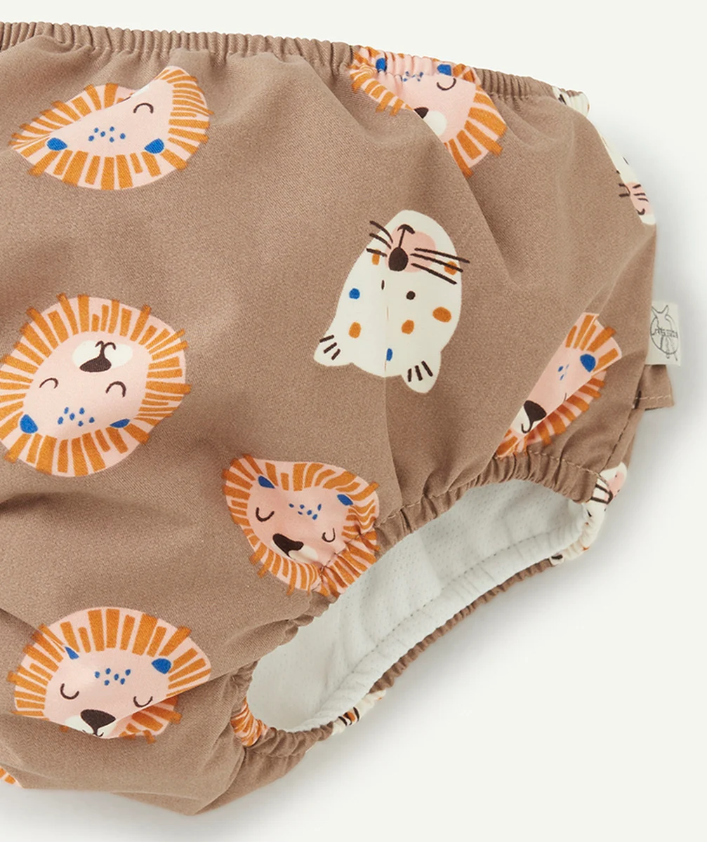 LASSIGMAILLOT DE BAIN COUCHE RÉUTILISABLE MIXTE AVEC IMPRIMÉ ANIMAUX