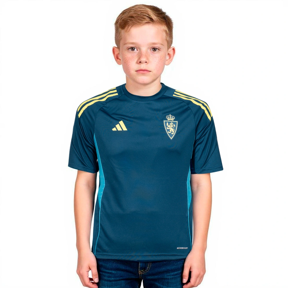 T-Shirt adidas Real Zaragoza Treino Jogador 25-26 Criança