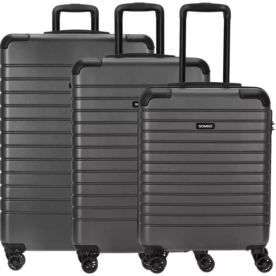Somko Line - 4-Rollen-Trolley Set 3tlg. anthrazit