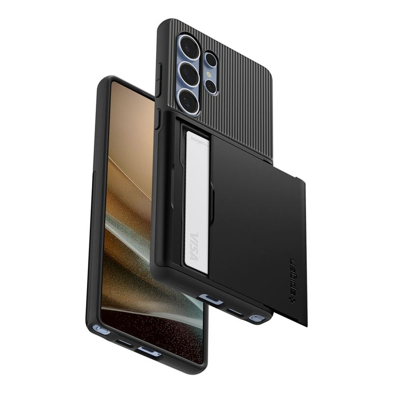 Samsung Galaxy S25 Ultra Slim Armor CS Case Hülle   Kartenfach (ACS08967) - Schwarz