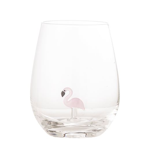 Bloomingville Misa Drikkeglas, Flamingo, 56 cl