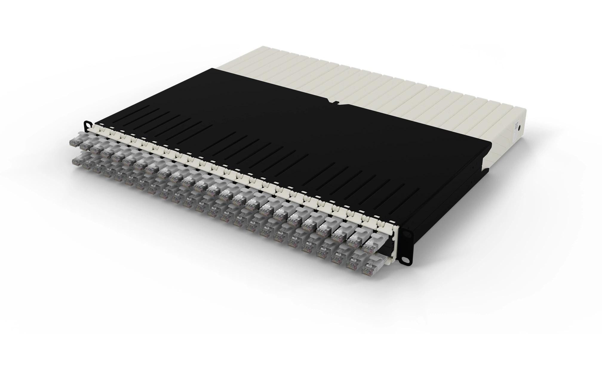 patchbox.one / 8RU / Cat 6A, STP, 0.8 m, Grau<br>All-in-One Lösung für Ordnung im Netzwerkschrank
