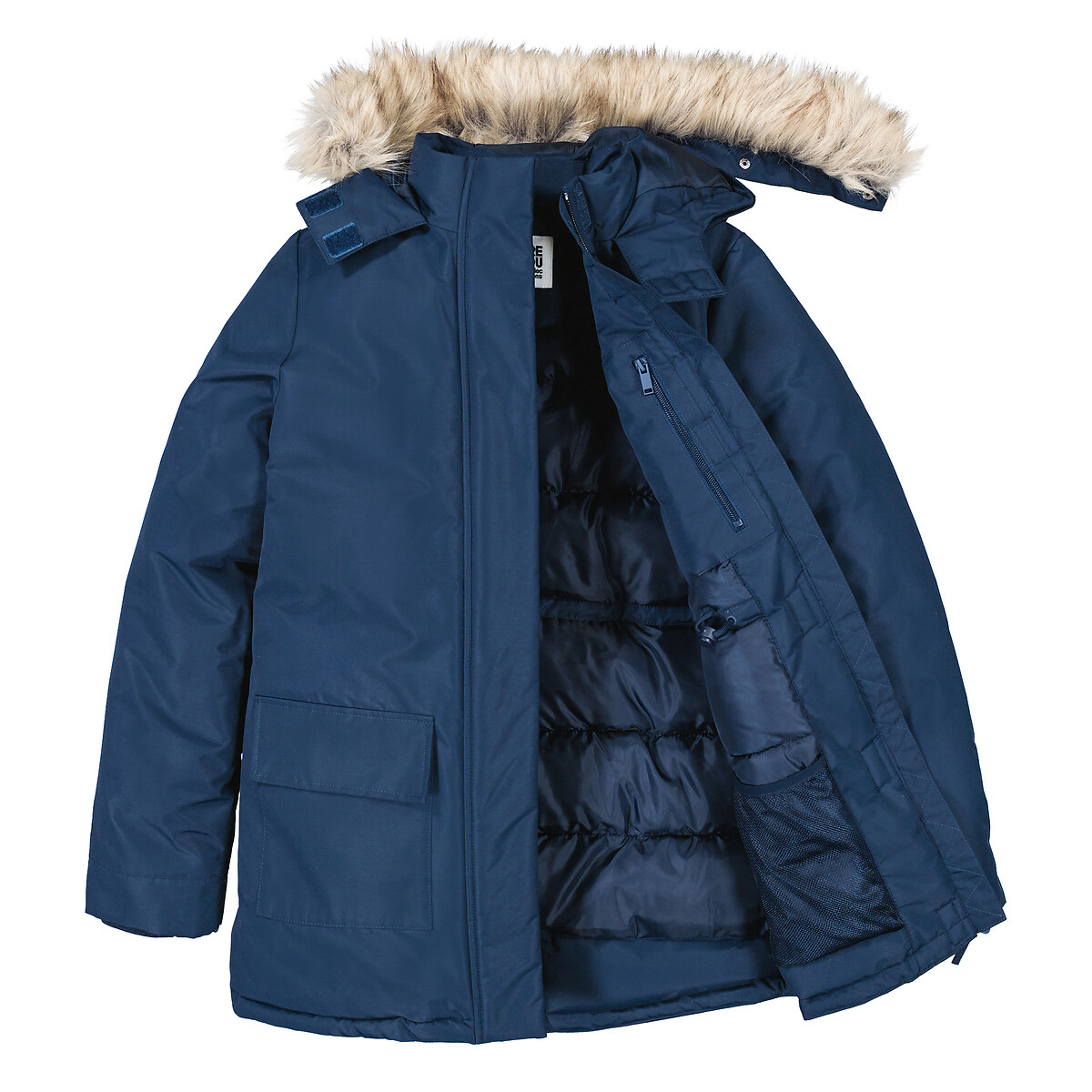 COLEÇÕES LA REDOUTE<br>Parka técnica com acabamento em pele sintética no capuz
