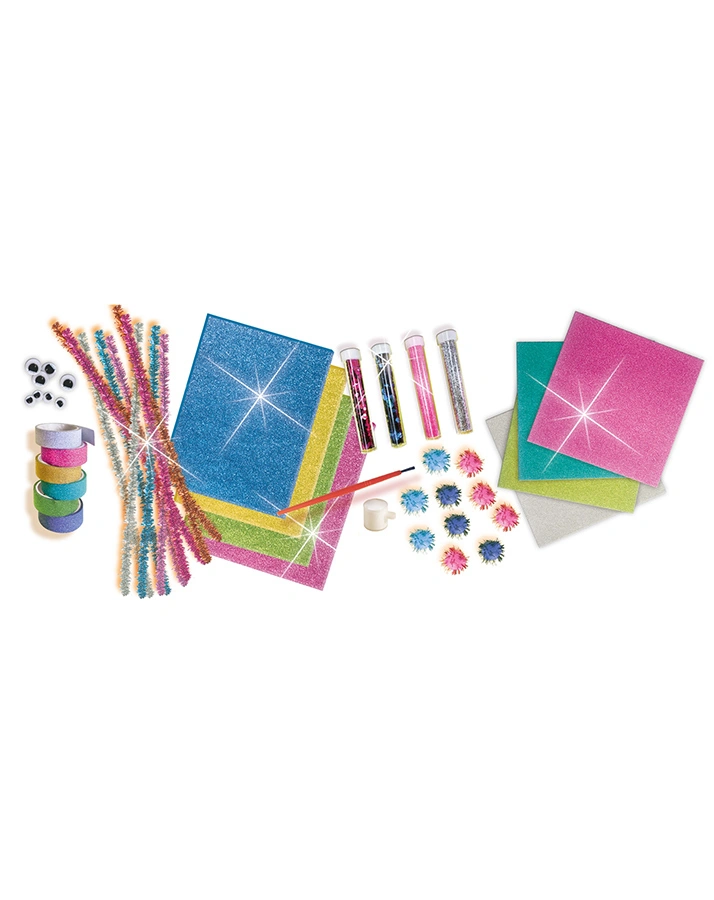 Bastelset MEGA GLITTER MIX in bunt