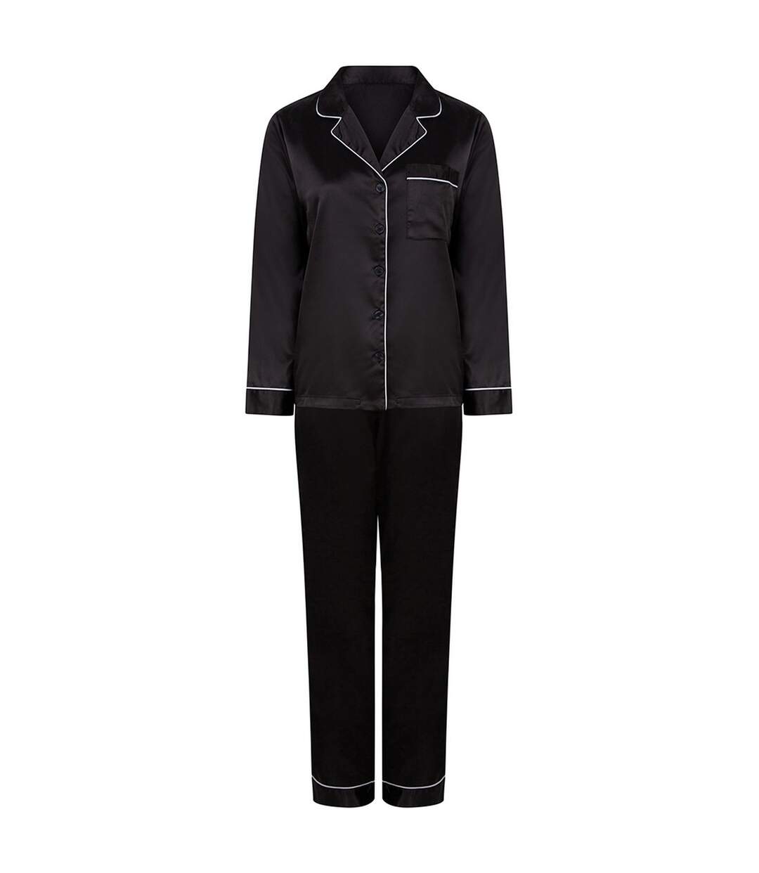 Towel City - Ensemble de pyjama long - Femme (Noir) - UTPC4071