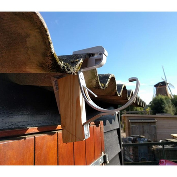Golfplaatklem kunststof lichtgrijs