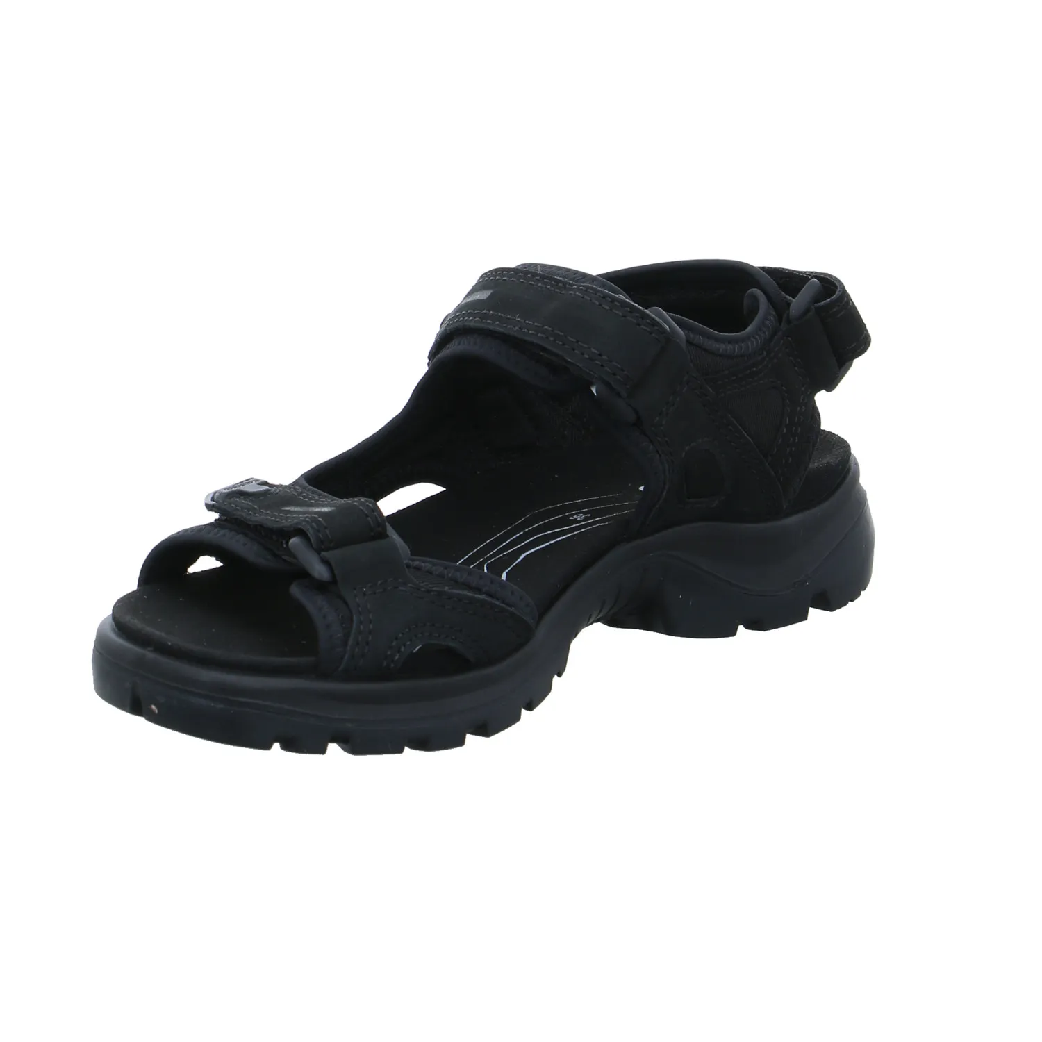 ECCO Trekking-Sandalette Schwarz Leder