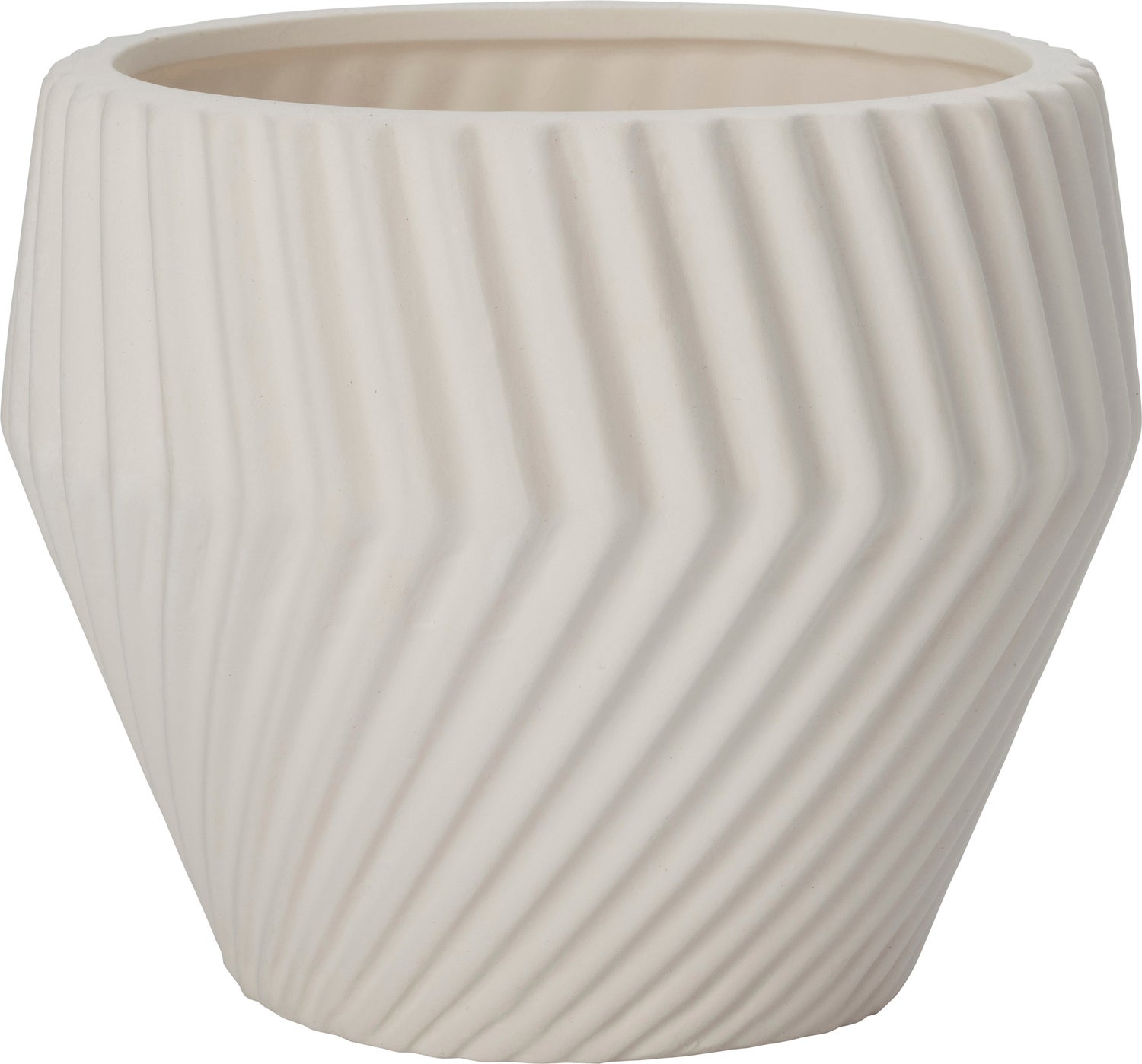 Intratuin bloempot Nivem wit D 15 H 13 cm