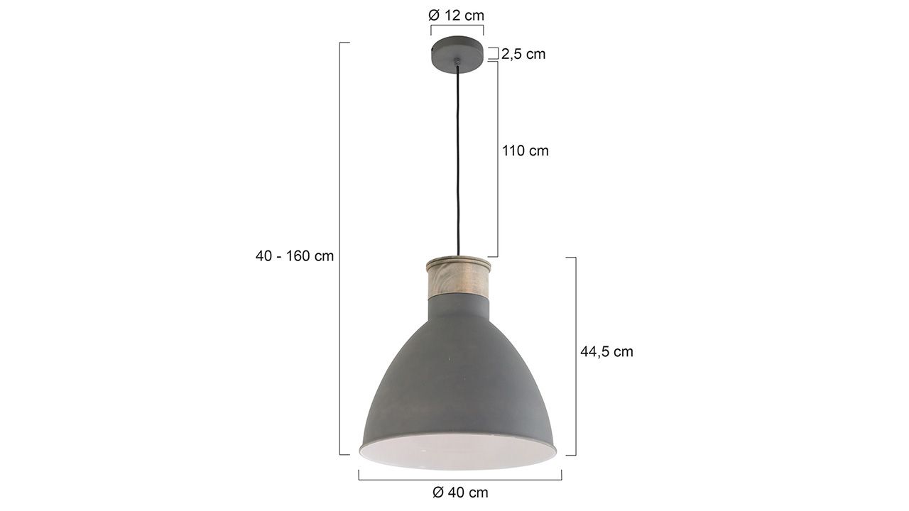 Hanglamp 7889GR Mexlite B63 x D63 cm