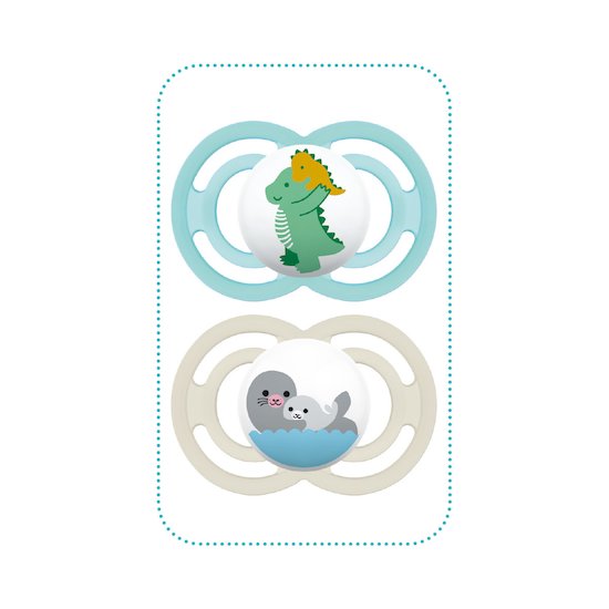 Lot de 2 sucettes Perfect silicone 18m+   Aléatoire        de               Mam