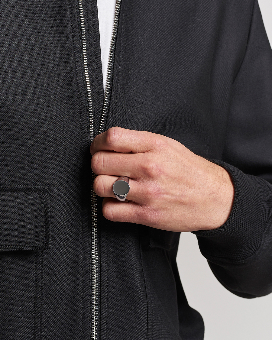 Tom Wood Oval Polished Ring Silver