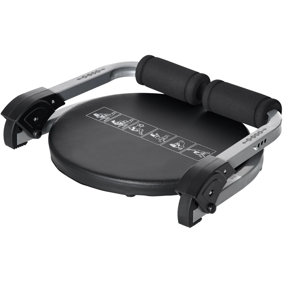 HOMCOM Bauchmuskel-Trainer mit Sitzissen schwarz