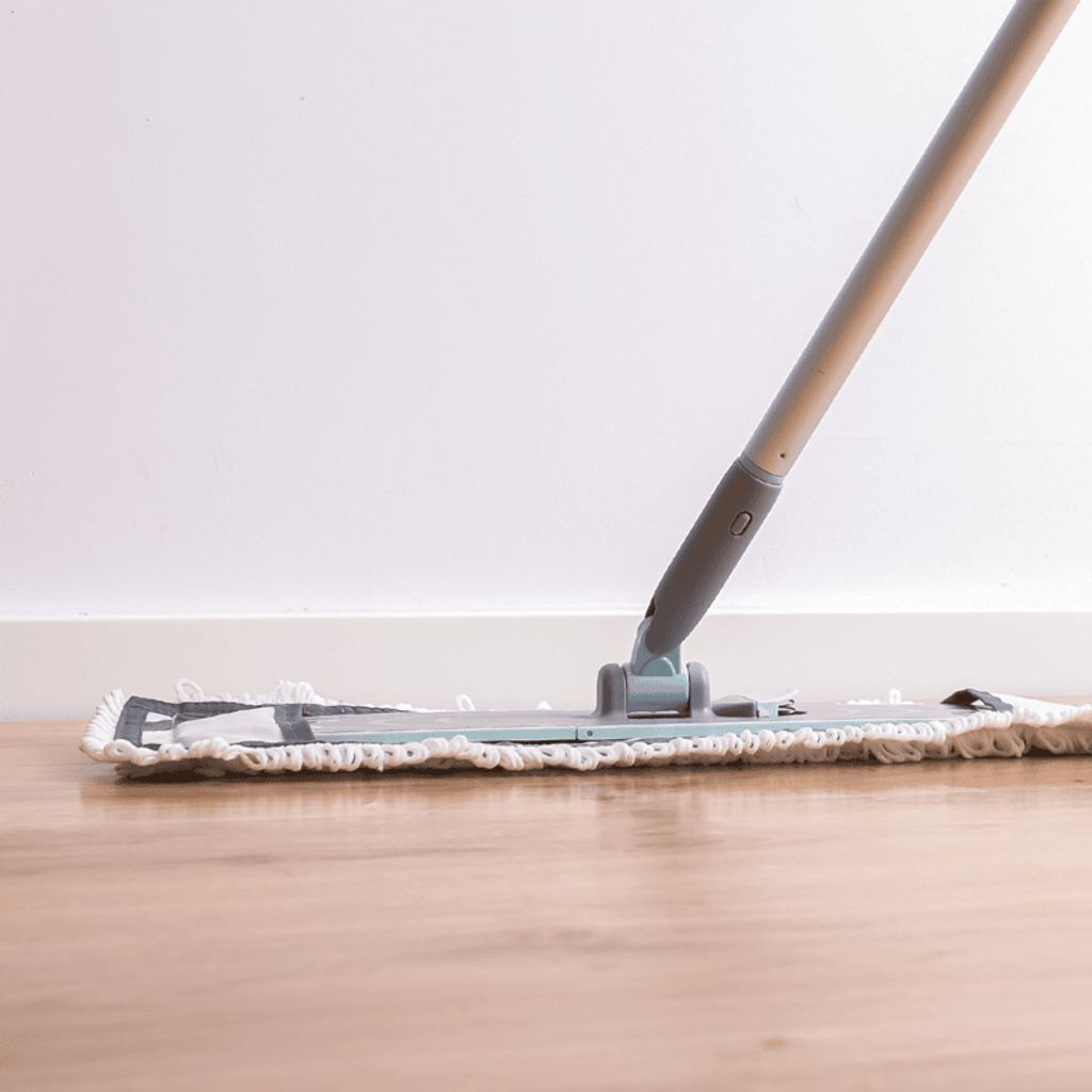 (2er Set) Ersatz Baumwoll Pad Wiederverwendbares Reingungs Tuch für CrystalMop (54066) - Weiss