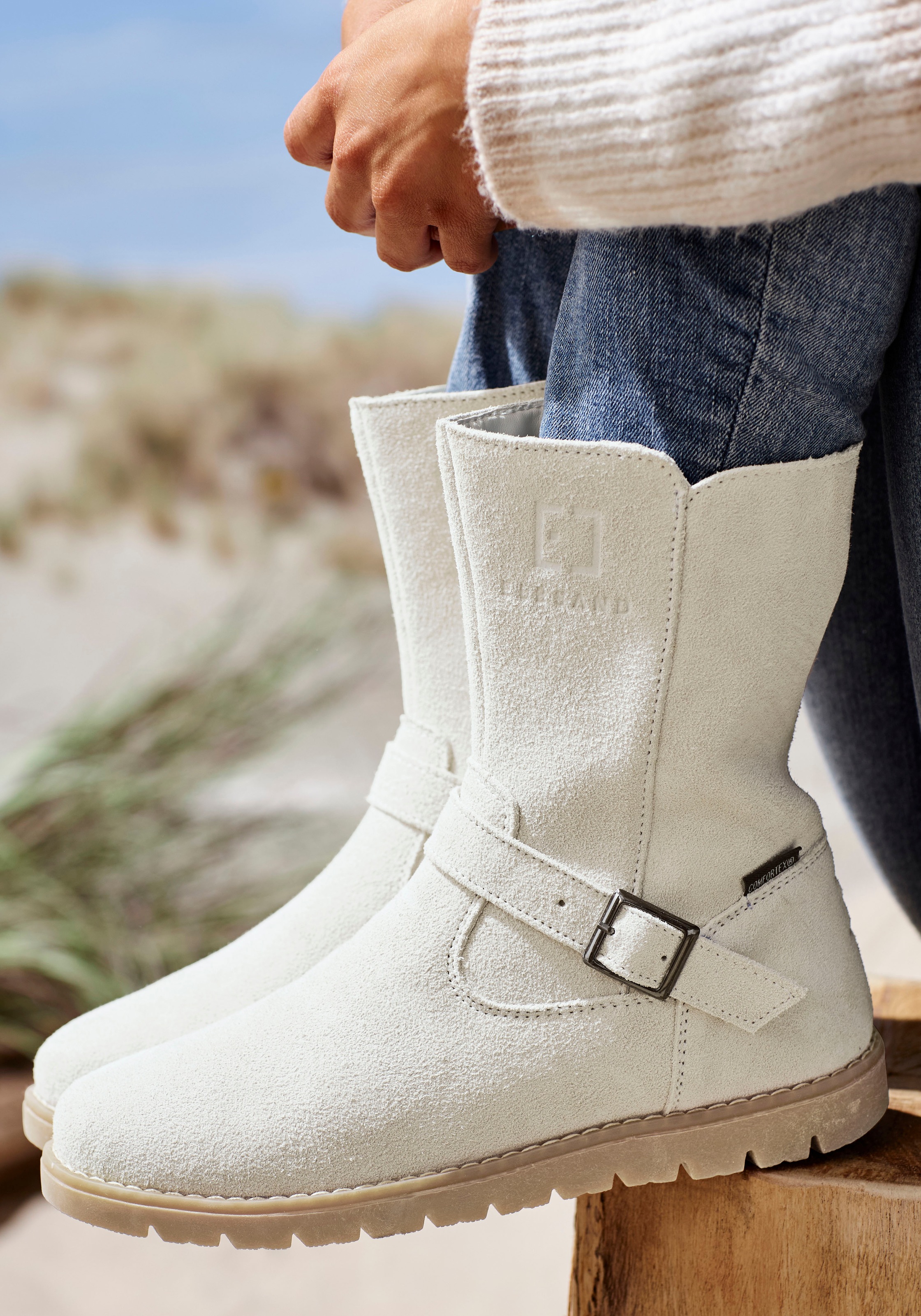 Elbsand Winterstiefel  Boots,Winterstiefelette,Leder, wind- & wasserabweisende Tex-Membran