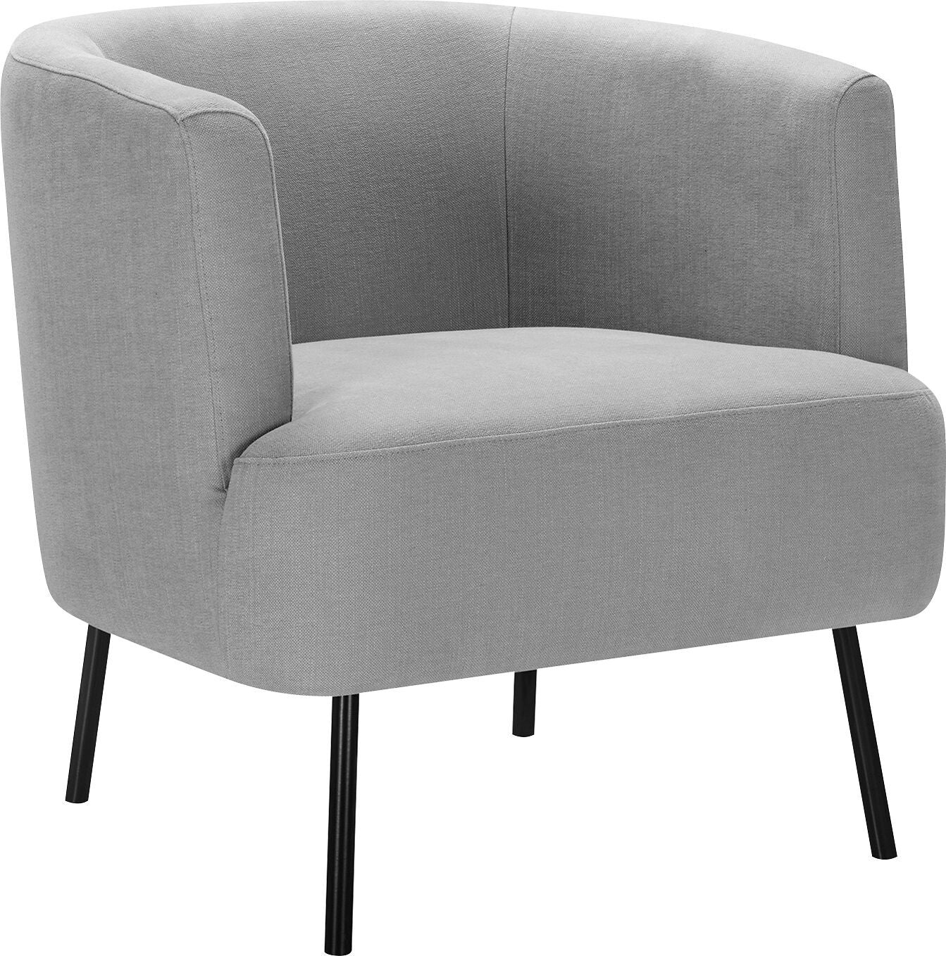 FUNK Sessel - Hellgrau / B: 68.0 cm x T: 70.0 cm x H: 69.0 cm