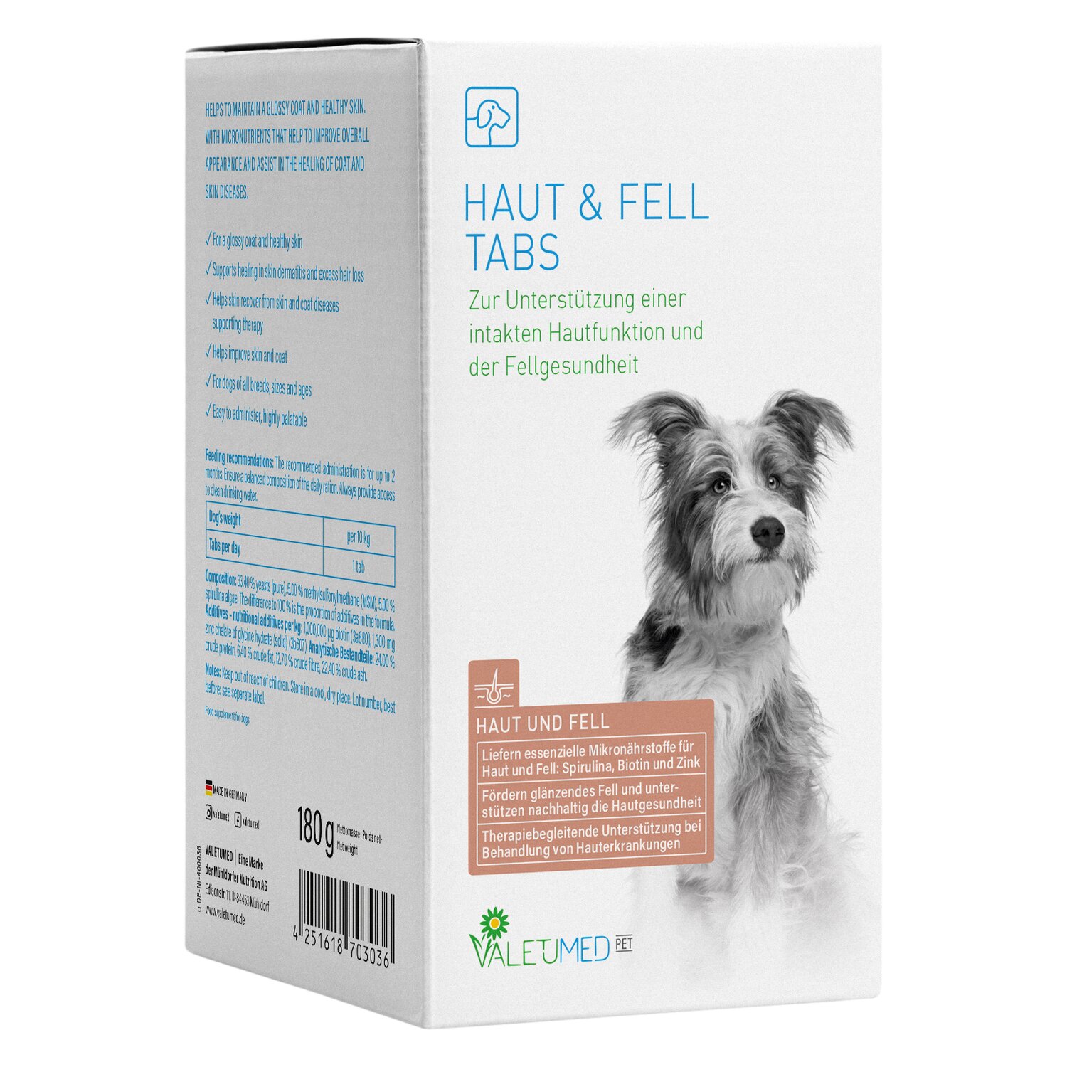 VALETUMED Haut & Fell Tabs  - 180 g